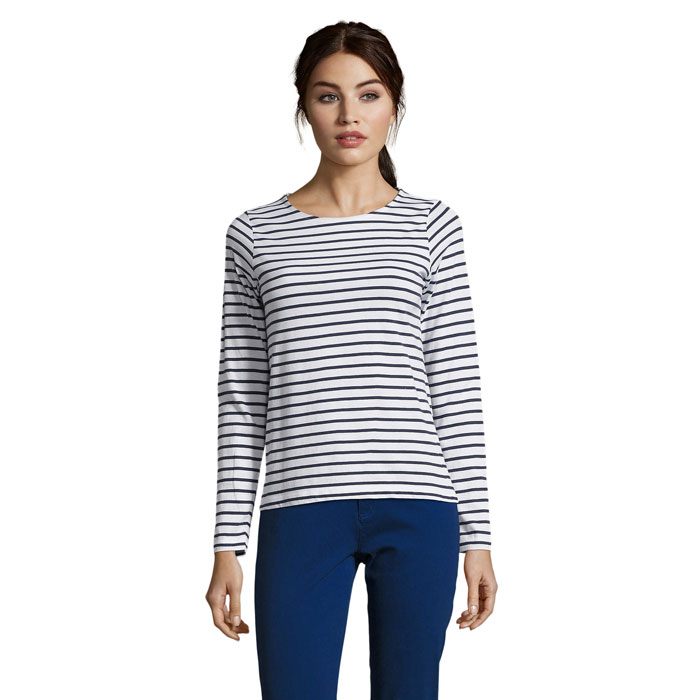 Marine women t-shirt raye