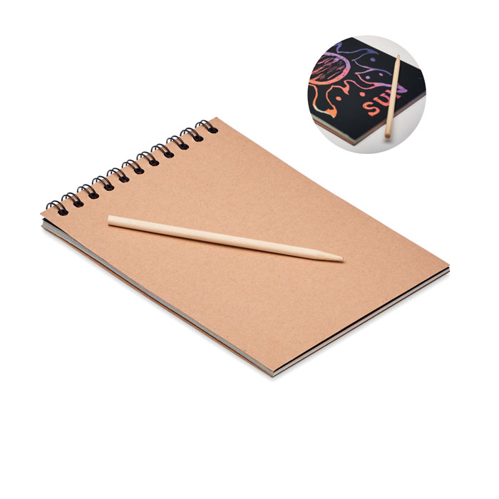 Carnet de papier à gratter