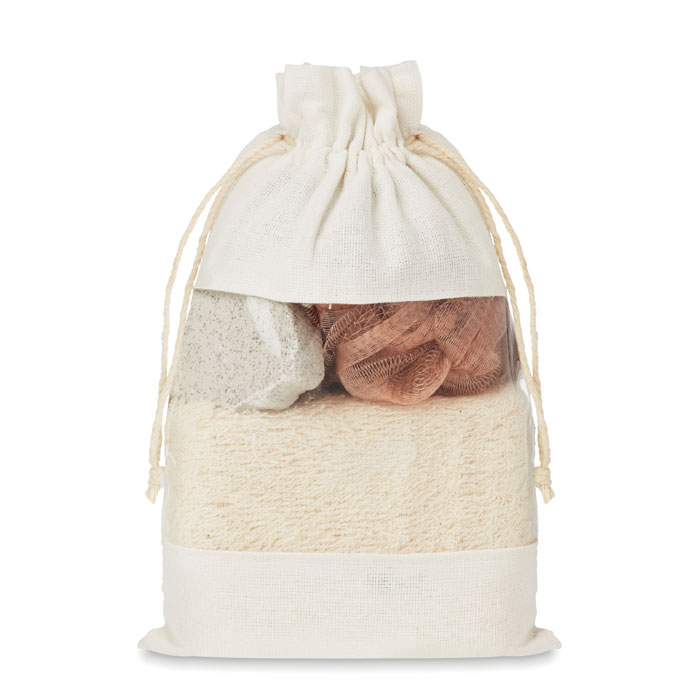 Set de bain pochette coton