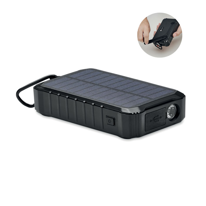 Batterie externe solaire à dynamo 8000 mA