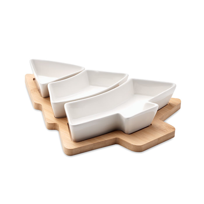 Plats de service de Noël