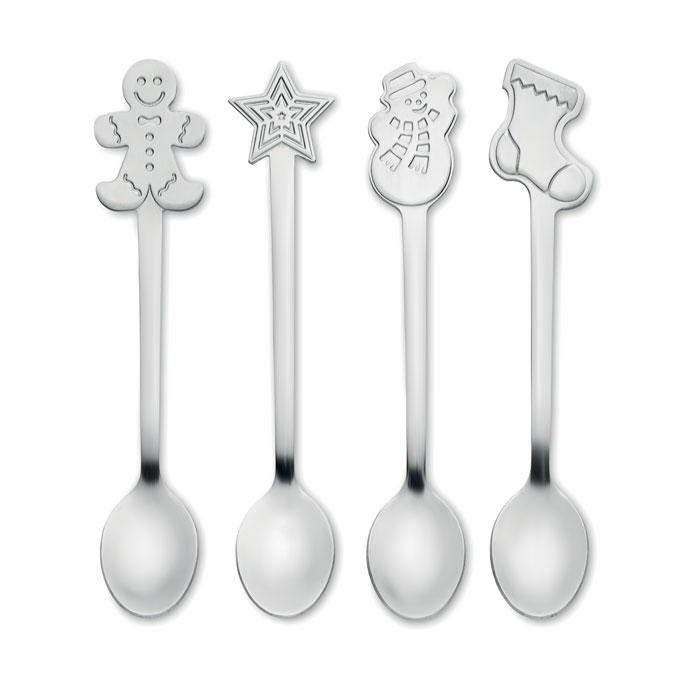Set  4 cuillères à thé de Noël