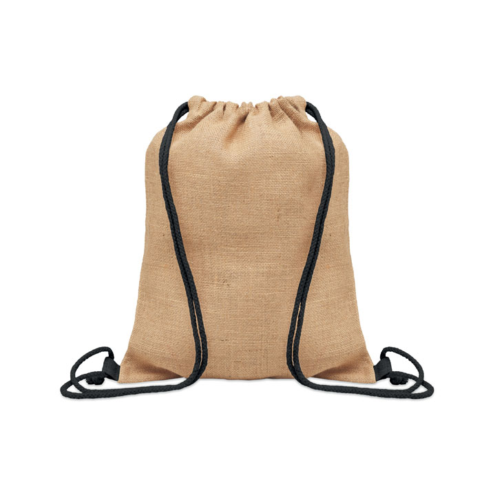 Sac à cordon en jute