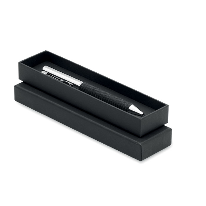 Stylo bille twist métal +boîte