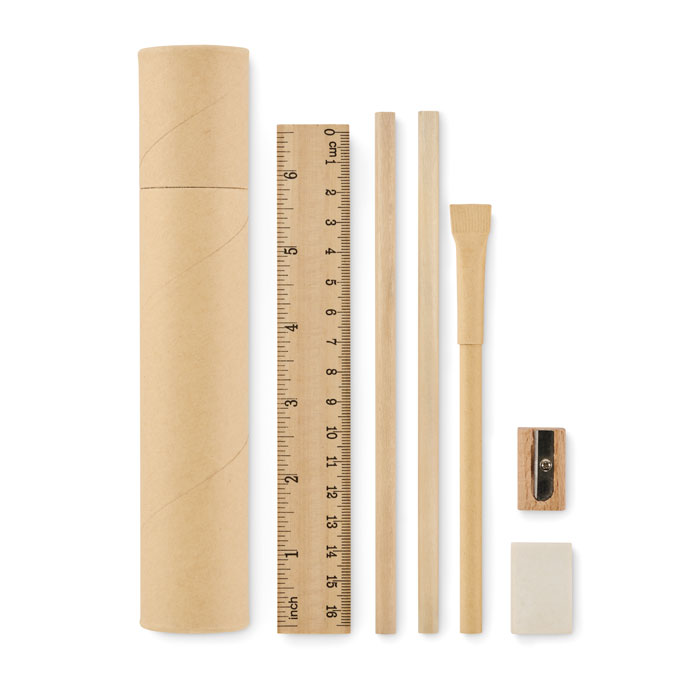 Set d'écriture tube en papier