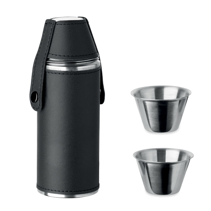 Bouteille avec gobelets