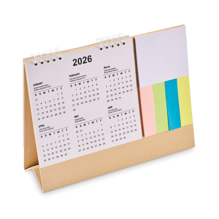 Calendrier de bureau avec mémo