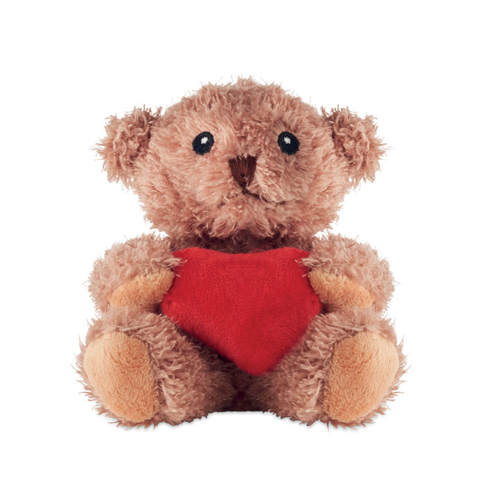 Petit ours peluche avec cœur