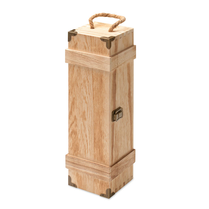 Coffret à vin en paulownia