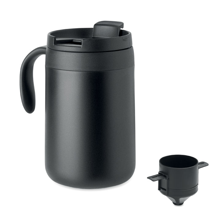 Mug double paroi filtre à café