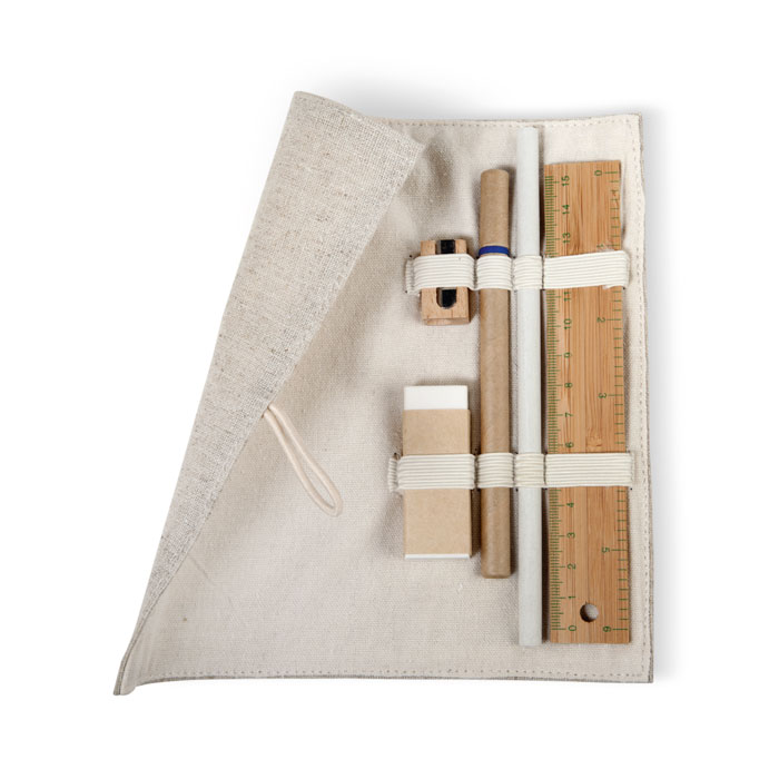 Set d'écriture,pochette coton