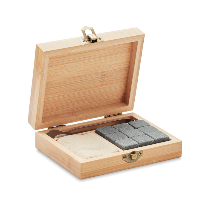 Set whisky avec boîte bambou