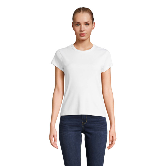 SARA WOMEN'S RIBBED T-SHIRT