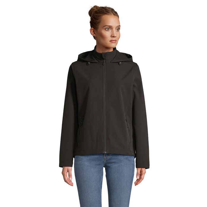 Race hooded women veste