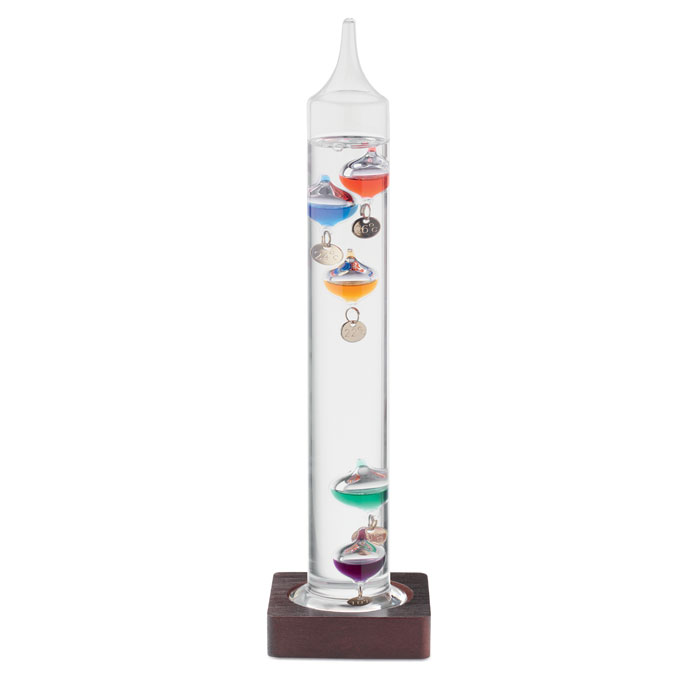 Thermomètre Galileo verre 28 cm