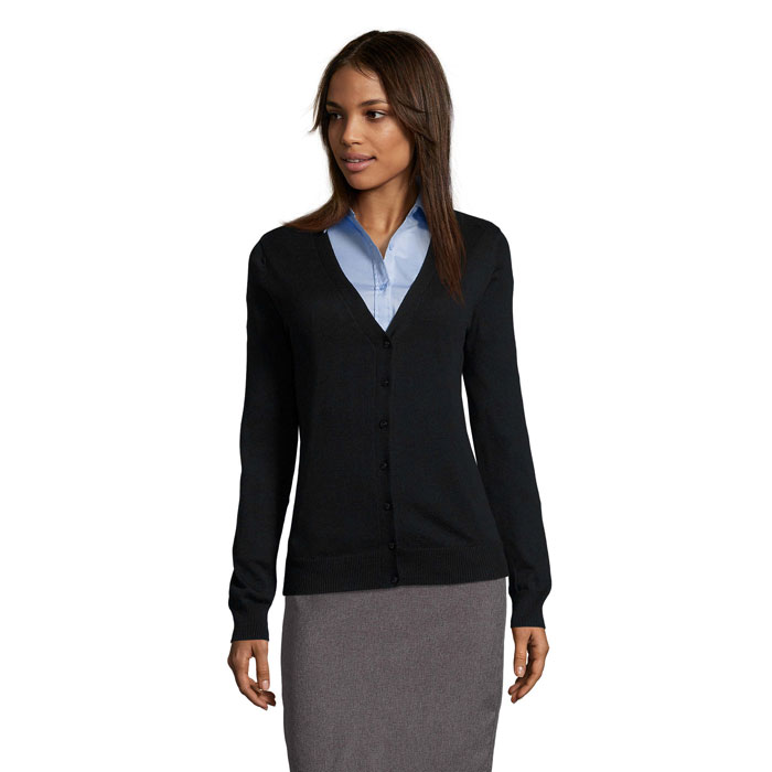 Golden women gilet col v