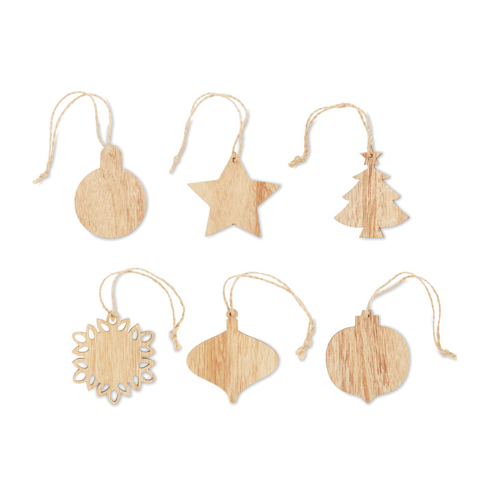 Décorations de Noël en bois