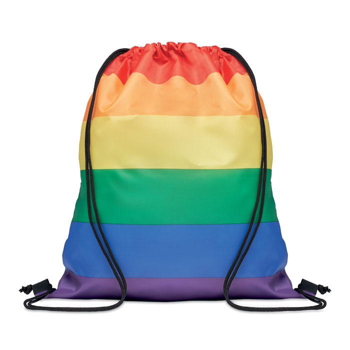 Sac à cordon arc-en-ciel RPET