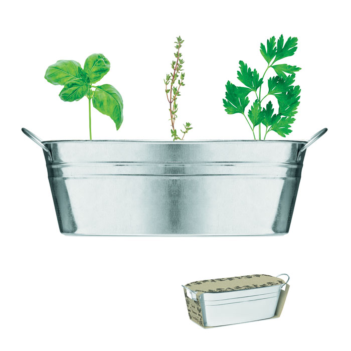 Bac en zinc & herbes aromatique